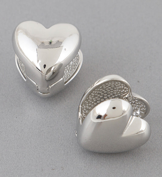 Silver Heart Earrings